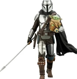 Kotobukiya ARTFX+ Mandalorian - Mandalorian & Grogu with Beskar Spear - 1/10 Clearance