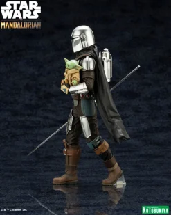 Kotobukiya ARTFX+ Mandalorian - Mandalorian & Grogu with Beskar Spear - 1/10 Clearance