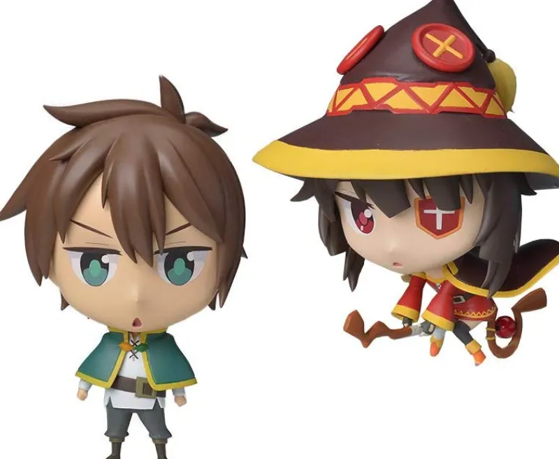 SEGA Eiga KonoSuba - Megumin - Satou Kazuma - Set of 2 Mini Display Figures New