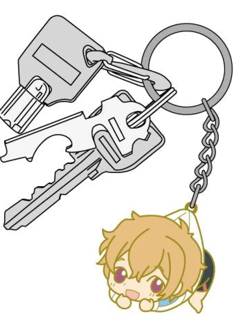 Hot Cospa Free! - Hazuki Nagisa - Rubber Keychain - Tsumamare - Keyholder