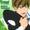 Movic Free! -Eternal Summer- - Tachibana Makoto - Mini Towel Best