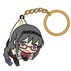 Cospa Gekijouban Mahou Shoujo Madoka&Magica: Hangyaku no Monogatari - Akemi Homura - Tsumamare - Keyholder - Rubber Keychain