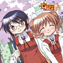 Clearance Broccoli Hidamari Sketch x Hoshimittsu - Hiro - Sae - Towel - Mini Towel