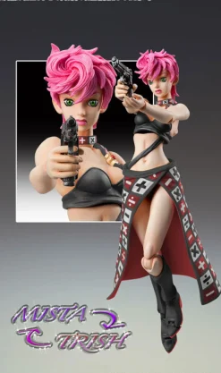 Best Medicos Entertainment as Manufacturer Jojo no Kimyou na Bouken - Ougon no Kaze - Trish Una - Super Action Statue - Ver. Black (Medicos Entertainment)