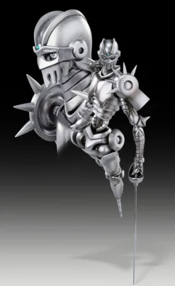 Sale Medicos Entertainment Jojo no Kimyou na Bouken - Ougon no Kaze - Coco Jumbo - Silver Chariot - Super Action Statue #42 - 2022 Re-release
