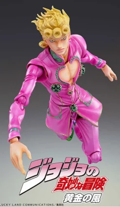 Medicos Entertainment Jojo no Kimyou na Bouken - Ougon no Kaze - Giorno Giovanna - Super Action Statue #39 - 2024 Re-release
