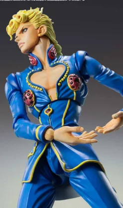Sale Medicos Entertainment Jojo no Kimyou na Bouken - Ougon no Kaze - Giorno Giovanna - Super Action Statue (#79) - Second - 2026 Re-release