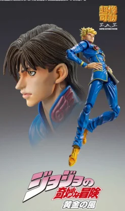 Sale Medicos Entertainment Jojo no Kimyou na Bouken - Ougon no Kaze - Giorno Giovanna - Super Action Statue (#79) - Second - 2026 Re-release