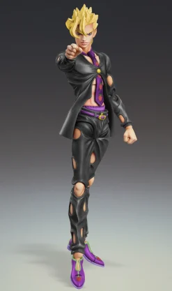 Discount Medicos Entertainment Jojo no Kimyou na Bouken - Ougon no Kaze - Pannacotta Fugo - Super Action Statue - Ver. Black - 2024 Re-release