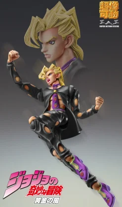 Discount Medicos Entertainment Jojo no Kimyou na Bouken - Ougon no Kaze - Pannacotta Fugo - Super Action Statue - Ver. Black - 2024 Re-release
