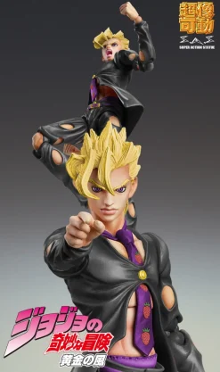 Discount Medicos Entertainment Jojo no Kimyou na Bouken - Ougon no Kaze - Pannacotta Fugo - Super Action Statue - Ver. Black - 2024 Re-release