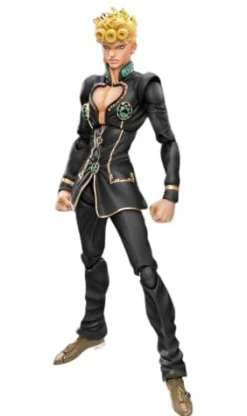 Medicos Entertainment Jojo no Kimyou na Bouken - Ougon no Kaze - Giorno Giovanna - Super Action Statue - Ver.Black - 2022 Re-release Sale