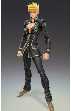Medicos Entertainment Jojo no Kimyou na Bouken - Ougon no Kaze - Giorno Giovanna - Super Action Statue - Ver.Black - 2022 Re-release Sale