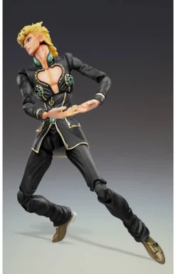 Medicos Entertainment Jojo no Kimyou na Bouken - Ougon no Kaze - Giorno Giovanna - Super Action Statue - Ver.Black - 2022 Re-release Sale