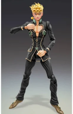 Medicos Entertainment Jojo no Kimyou na Bouken - Ougon no Kaze - Giorno Giovanna - Super Action Statue - Ver.Black - 2022 Re-release Sale