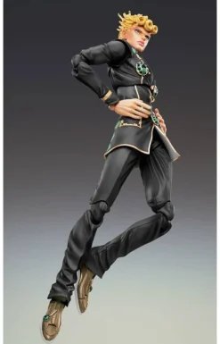 Medicos Entertainment Jojo no Kimyou na Bouken - Ougon no Kaze - Giorno Giovanna - Super Action Statue - Ver.Black - 2022 Re-release Sale