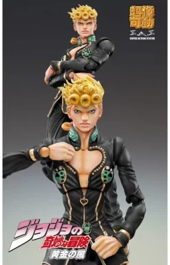 Medicos Entertainment Jojo no Kimyou na Bouken - Ougon no Kaze - Giorno Giovanna - Super Action Statue - Ver.Black - 2022 Re-release Sale
