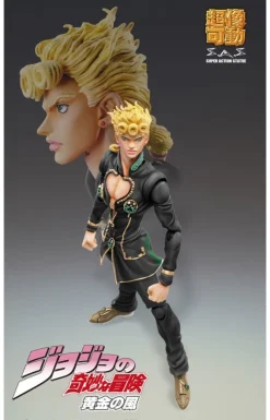 Medicos Entertainment Jojo no Kimyou na Bouken - Ougon no Kaze - Giorno Giovanna - Super Action Statue - Ver.Black - 2022 Re-release Sale