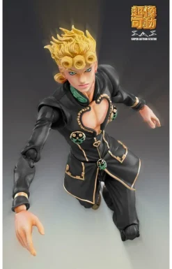 Medicos Entertainment Jojo no Kimyou na Bouken - Ougon no Kaze - Giorno Giovanna - Super Action Statue - Ver.Black - 2022 Re-release Sale