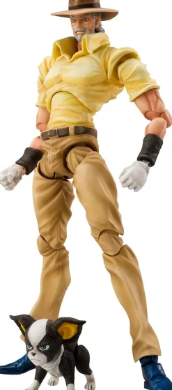 Medicos Entertainment Jojo no Kimyou na Bouken - Stardust Crusaders - Hermit Purple - Iggy - Joseph Joestar - Super Action Statue #17 - 2024 Re-release
