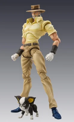 Medicos Entertainment Jojo no Kimyou na Bouken - Stardust Crusaders - Hermit Purple - Iggy - Joseph Joestar - Super Action Statue #17 - 2024 Re-release