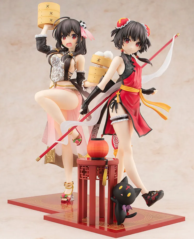 KADOKAWA Kono Subarashii Sekai ni Shukufuku o! - Chomusuke - Megumin - KD Colle - 1/7 - Light Novel China Dress Ver. Sale