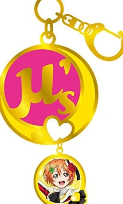 Broccoli Love Live! School Idol Project - Hoshizora Rin - Charm - Keyholder - Stained Glass Keychain Clearance