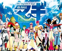 Shogakukan Magi - Labyrinth of Magic - Wall Calendar - Postcard - 2014 [Magazine]
