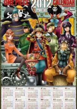 Ensky One Piece - Brook - Franky - Monkey D. Luffy - Nami - Nico Robin - Roronoa Zoro - Sanji - Tony Tony Chopper - Usopp - Wall Calendar
