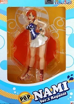 New MegaHouse One Piece - Nami - Portrait Of Pirates Limited Edition - Portrait Of Pirates Neo - Excellent Model - 1/8 - Ver.2 Repaint