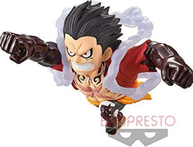 Online Banpresto One Piece - World Collectable Figure - Treasure Rally IV - Luffy - Nico Robin - Mini Merry (ver. 2) - Luffy Gear 4 - Bullet (haki) - Set of 5 Figures