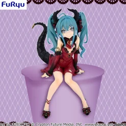 Clearance FuRyu Piapro Characters - Hatsune Miku - Noodle Stopper Figure - Villain Red Ver.