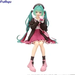 Outlet FuRyu Piapro Characters - Hatsune Miku - Noodle Stopper Figure - Autumn Date, Pink ver.