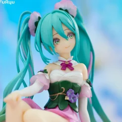 FuRyu Piapro Characters - Hatsune Miku - Flower Fairy - Noodle Stopper Figure - Asagao, Pink ver. New