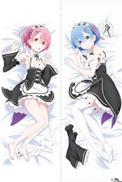 Clearance Groove Garage Re:Zero kara Hajimeru Isekai Seikatsu - Ram - Rem - Dakimakura Cover - Bed Sheet