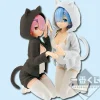 Banpresto Re:Zero kara Hajimeru Isekai Seikatsu - Ram - Rem - Ichiban Kuji - Ichiban Kuji Re:Zero kara Hajimeru Isekai Seikatsu - Itsu demo Anata to Isshodayo - Nyanko Mode, Last One ver. Clearance