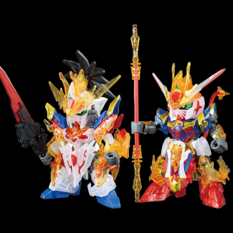 Outlet Bandai Spirits SD Gundam World Heroes - Liu Bei Unicorn Gundam & Wukong Impulse Gundam - Ichiban Kuji Kidou Senshi Gundam Gunpla 2021 - SDW Heroes - Solid Clear - C Prize