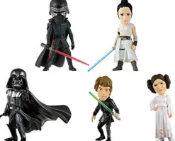 Banpresto Star Wars - Darth Vader - Rey - Kylo Ren - Princess Leia - Luke Skywalker - Star Wars World Collectable Figure Premium - Set of 5 Figures New