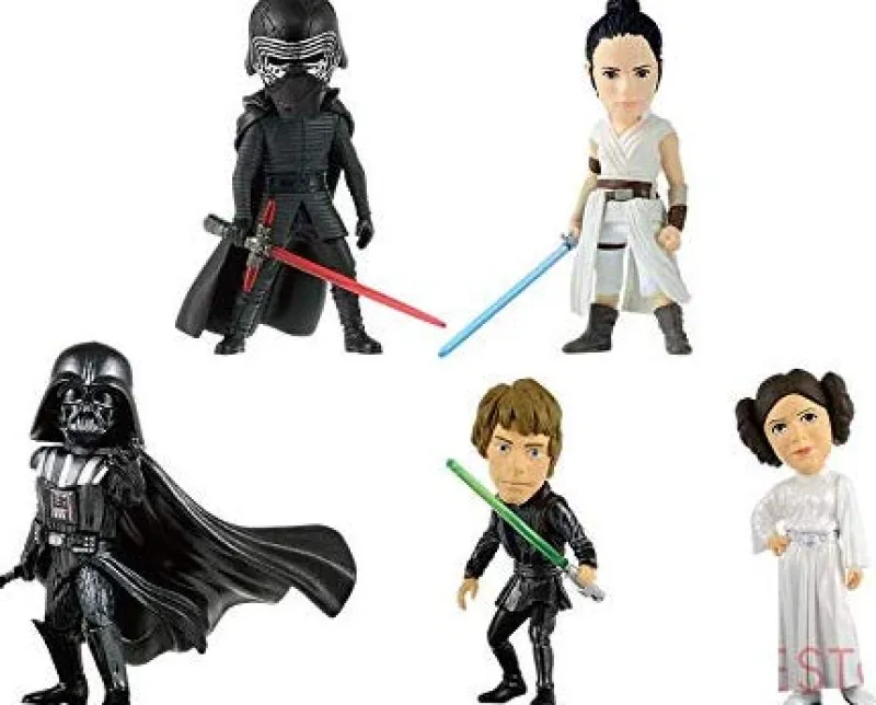 Banpresto Star Wars - Darth Vader - Rey - Kylo Ren - Princess Leia - Luke Skywalker - Star Wars World Collectable Figure Premium - Set of 5 Figures New