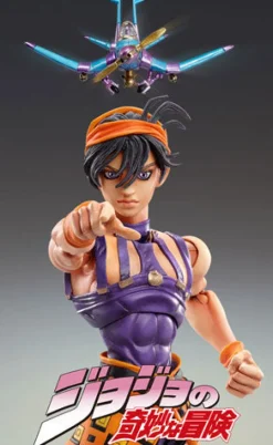Hot メディコス・エンタテインメント Super Action Statue - JoJo's Bizarre Adventure Part.V #44 Narancia Ghirga & Aerosmith (Hirohiko Araki Specified Color)