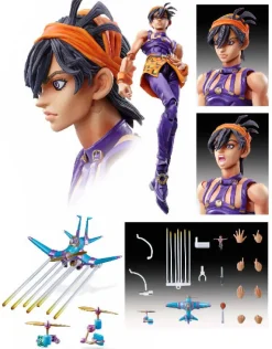 Hot メディコス・エンタテインメント Super Action Statue - JoJo's Bizarre Adventure Part.V #44 Narancia Ghirga & Aerosmith (Hirohiko Araki Specified Color)