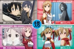 Cospa Sword Art Online - Asuna - Kirito - Lisbeth - Silica - Poster