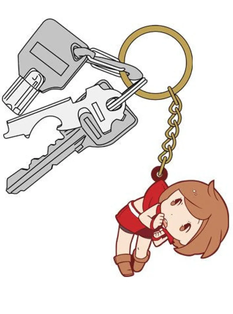 New Cospa Vocaloid - Meiko - Tsumamare - Rubber Keychain - Keyholder