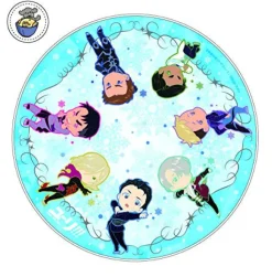 Chara-ani Yuri!!! on Ice - Christophe Giacometti - Jean-Jacques Leroy - Katsuki Yuuri - Makkachin - Michele Crispino - Phichit Chulanont - Victor Nikiforov - Yuri Plisetsky - Liquid Mousepad - Mousepad - Niitengo SisterS Hot
