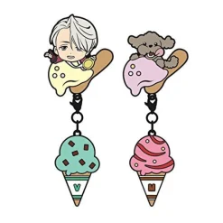 Chara-ani Yuri!!! on ICE - Toy's Works Collection - Niitengo Sisters - Pin Charm - Set - Nikiforov Victor - Makkachin Discount